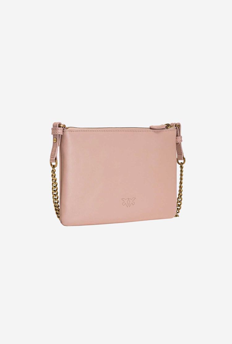 Pink Gold Women's Pinko Flat Love Bag Simply Shoulder Bags | Ireland-27931869