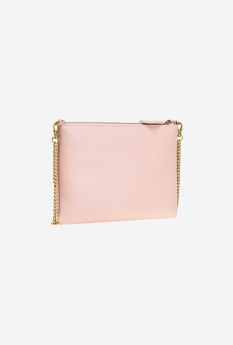 Pink Gold Women's Pinko Flat Love Bag Simply Crossbody Bags | Ireland-42760899