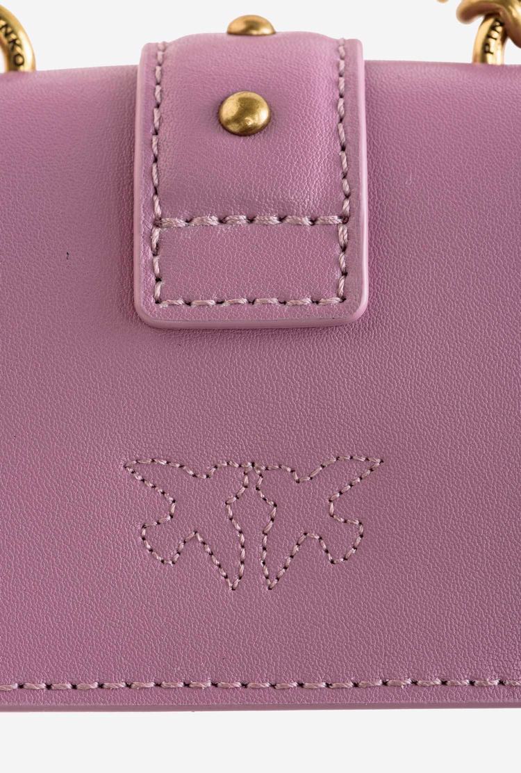 Pink Gold Women's Pinko Micro Love Bag Icon Simply Mini Bag | Ireland-79524619