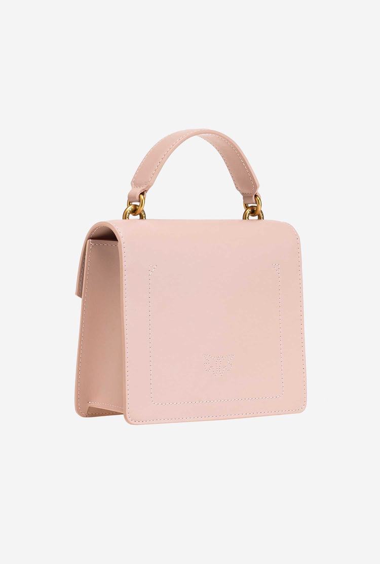 Pink Gold Women's Pinko Mini Love Bag Handle Simply Handbag | Ireland-80376519