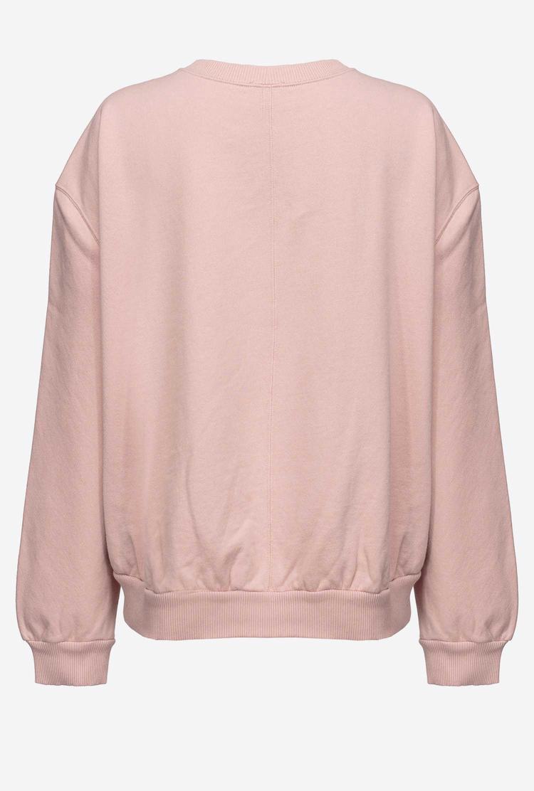 Pink/Orange Women's Pinko Printed Sweatshirt | Ireland-40356179