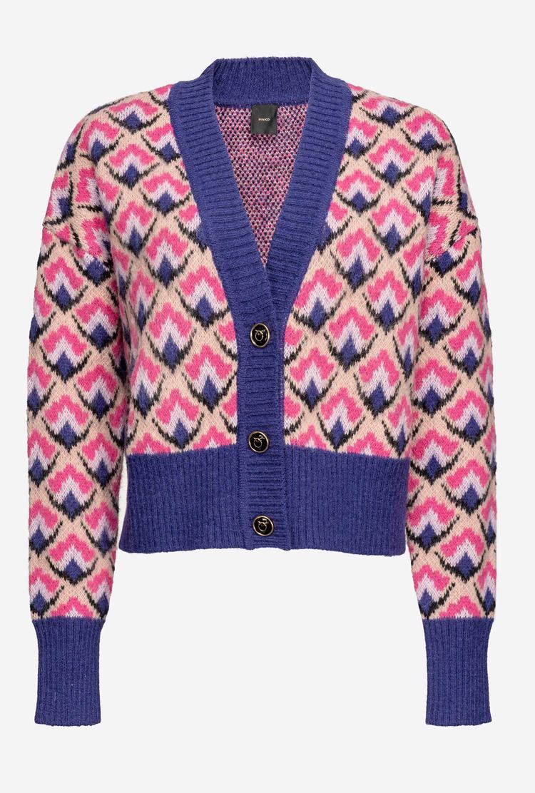 Pink Women\'s Pinko Liberty Floral Cardigan | Ireland-51709839