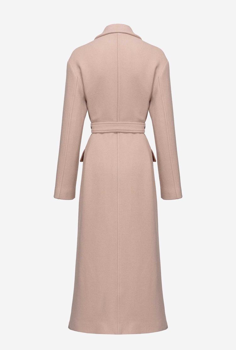 Pink Women's Pinko Long Wraparound Coats | Ireland-30489619