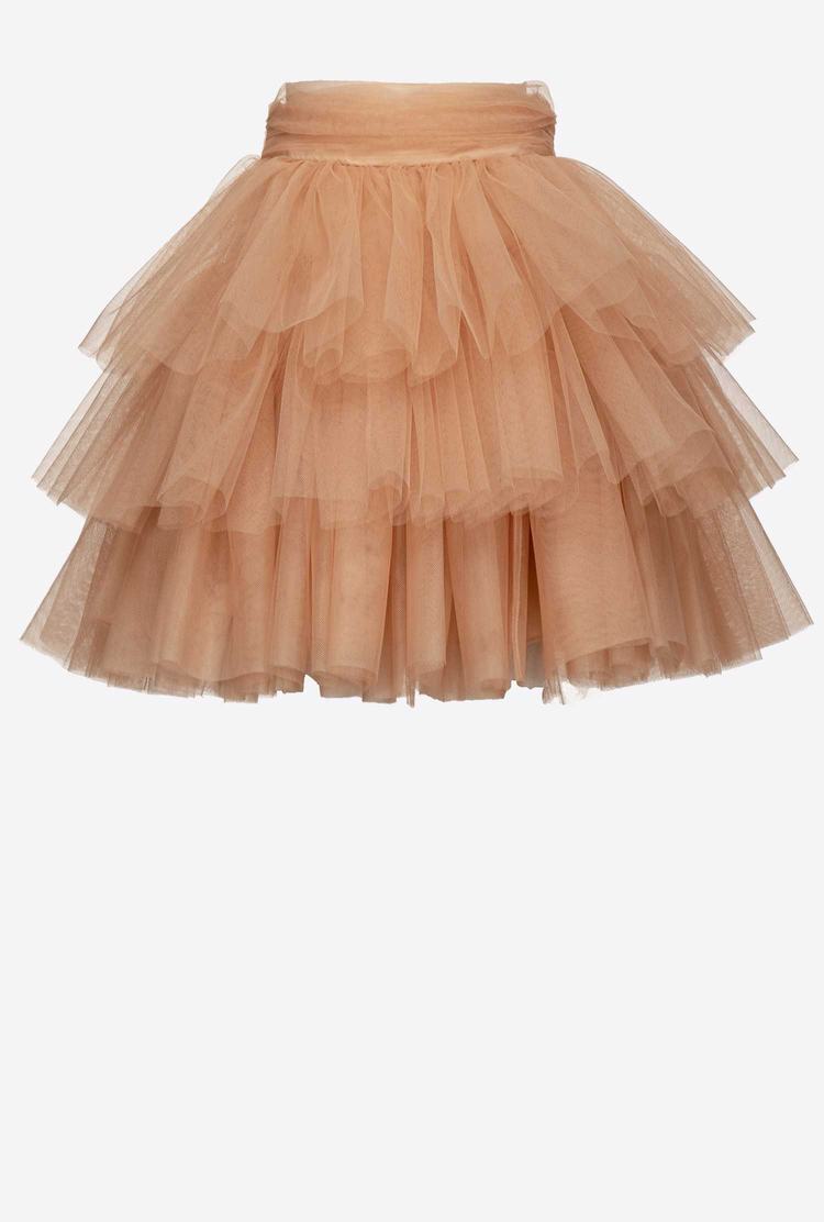 Pink Women's Pinko Mini In Tulle Skirts | Ireland-93701249