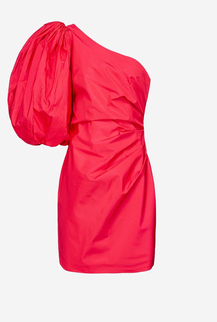 Pinko Dress Ireland Online Shop - Pink Womens One-shoulder Taffeta