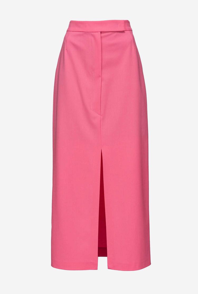 Pink Women's Pinko Slit Skirts | Ireland-75340299