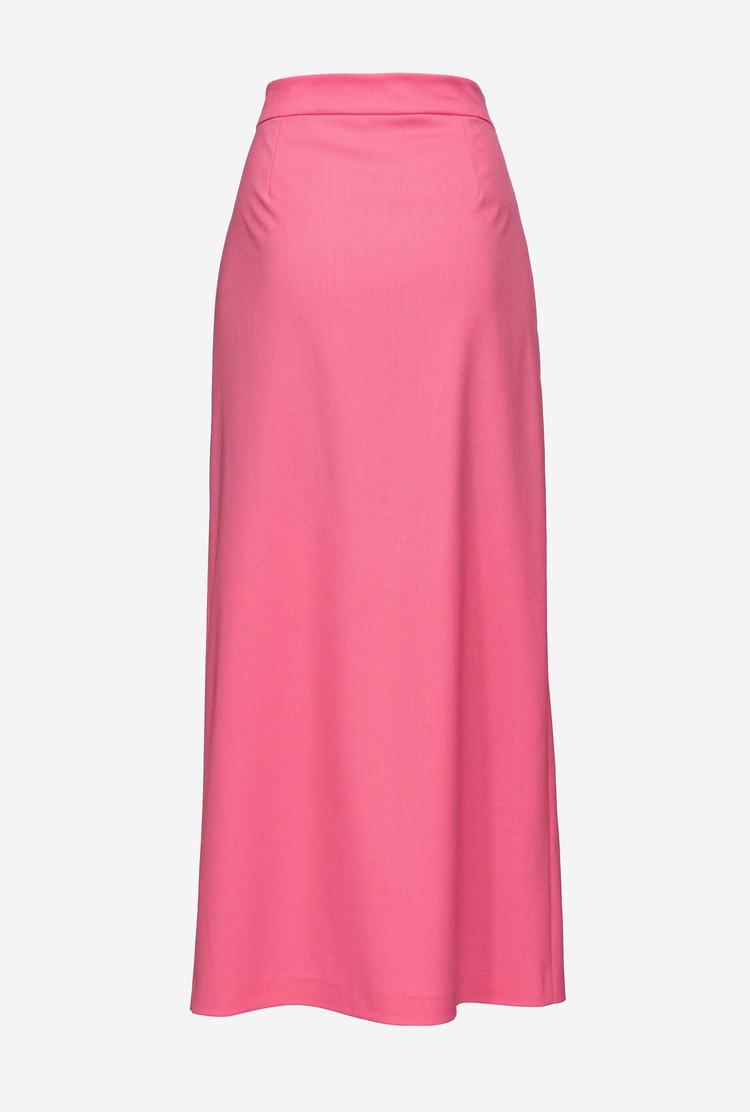 Pink Women's Pinko Slit Skirts | Ireland-75340299