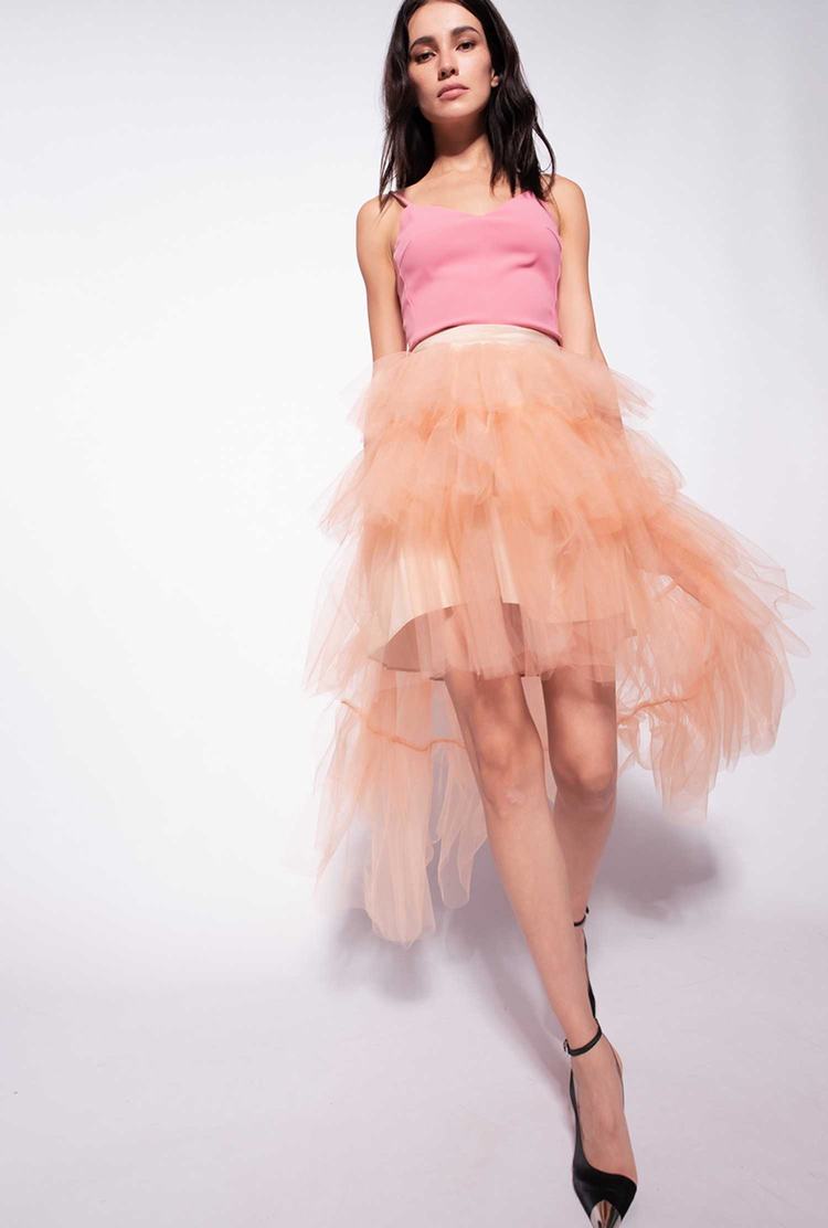 Pink Women's Pinko Tulle Skirts | Ireland-75360419