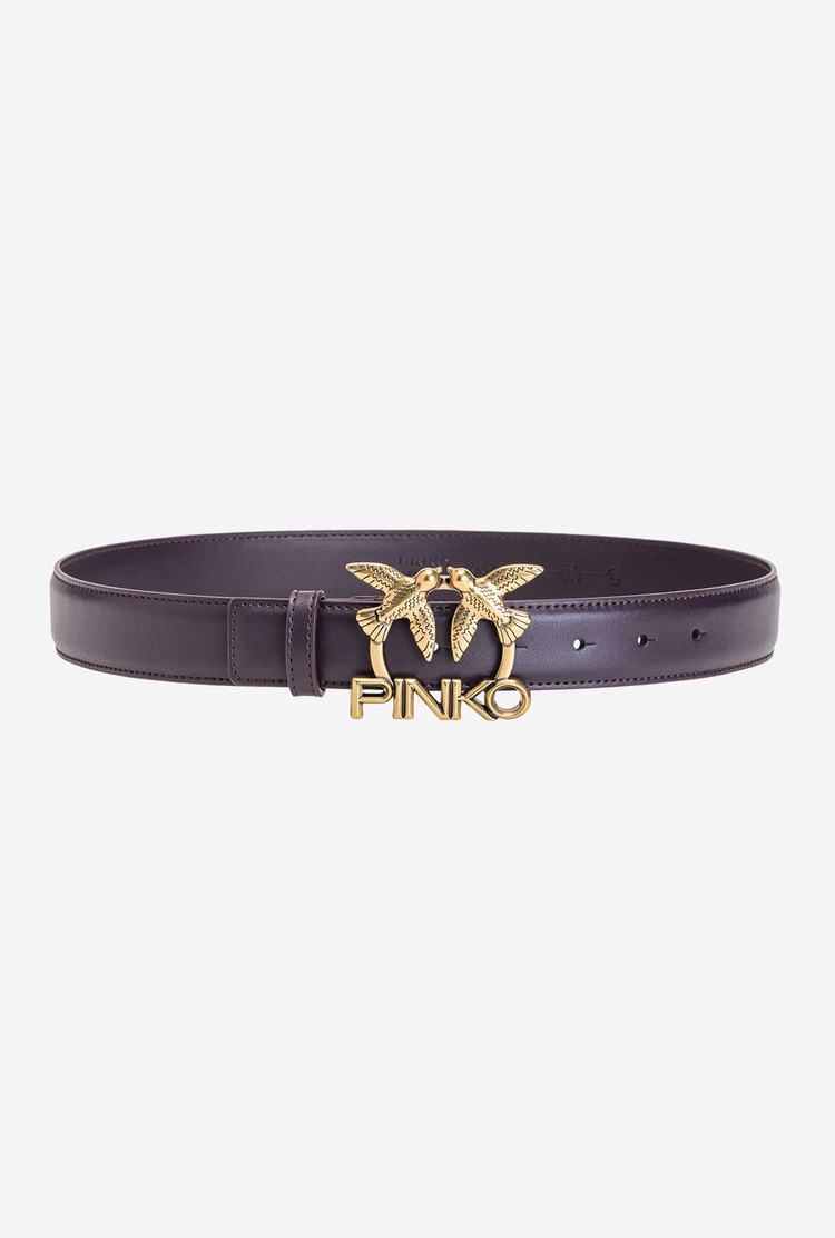 Purple Gold Women\'s Pinko Love Birds Logo Belts | Ireland-56801799