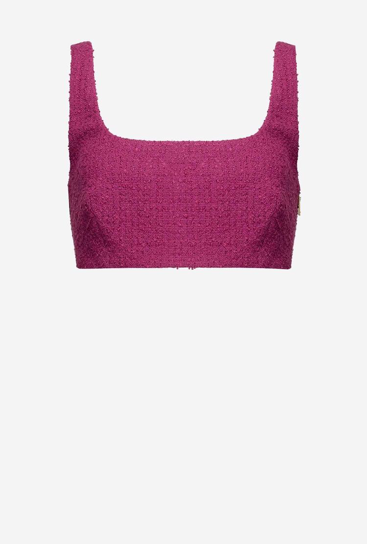 Purple Women's Pinko Basketweave Bouclé Lingerie | Ireland-23718569