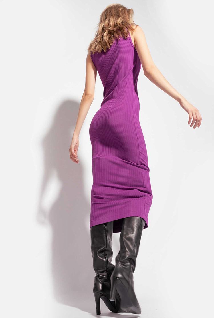 Purple Women's Pinko Cut-out Detail Dress | Ireland-09865749