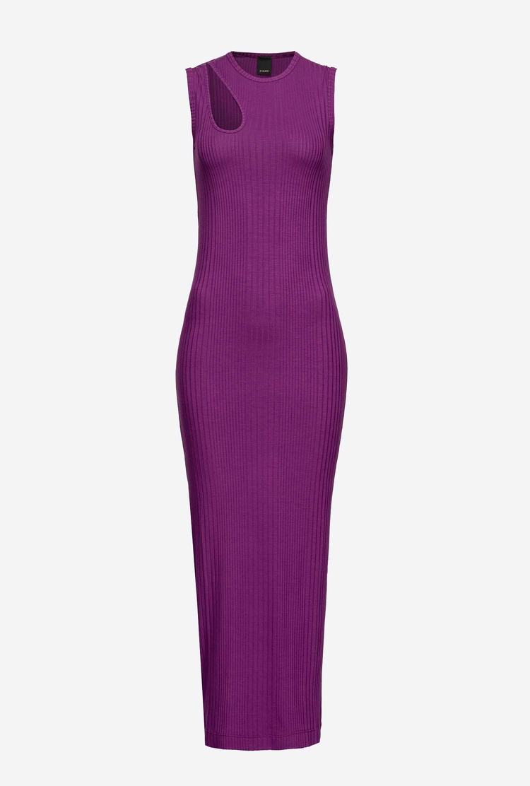 Purple Women's Pinko Cut-out Detail Dress | Ireland-09865749