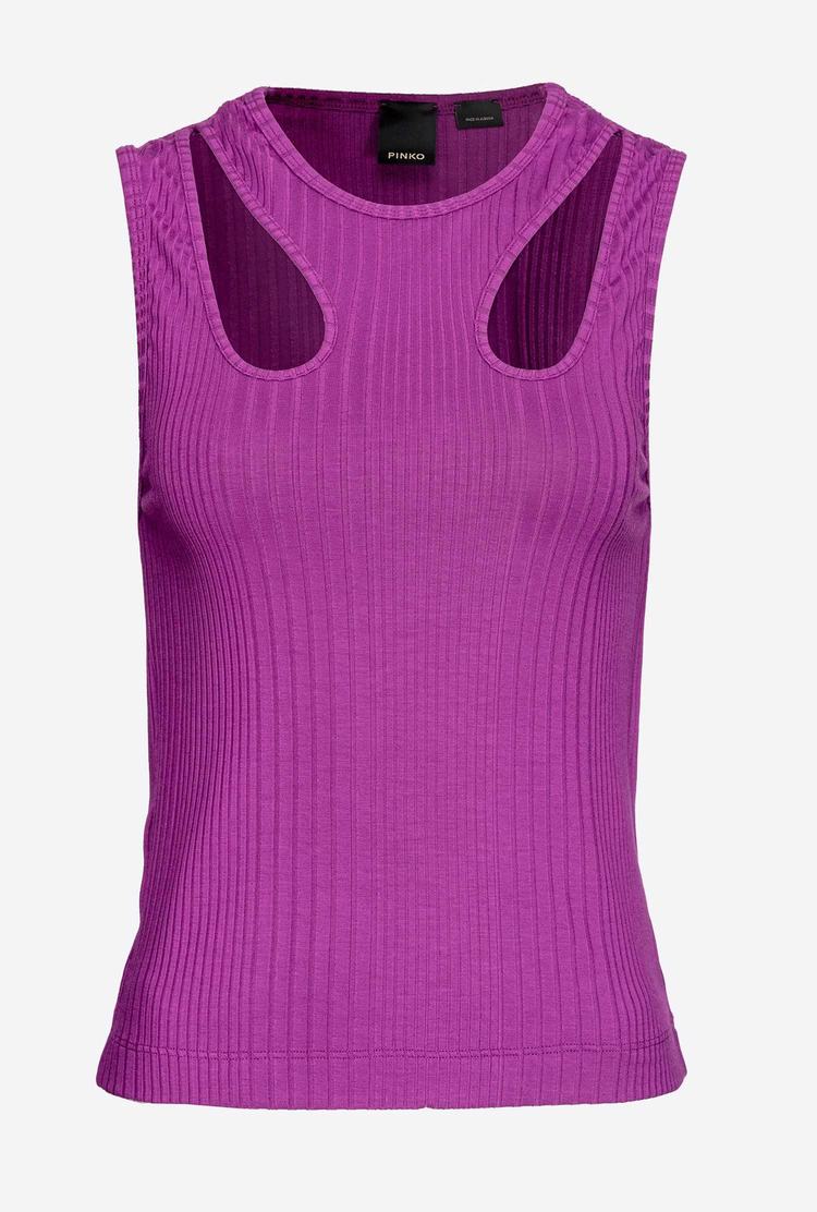 Purple Women's Pinko Cut-out Tanks | Ireland-96483719