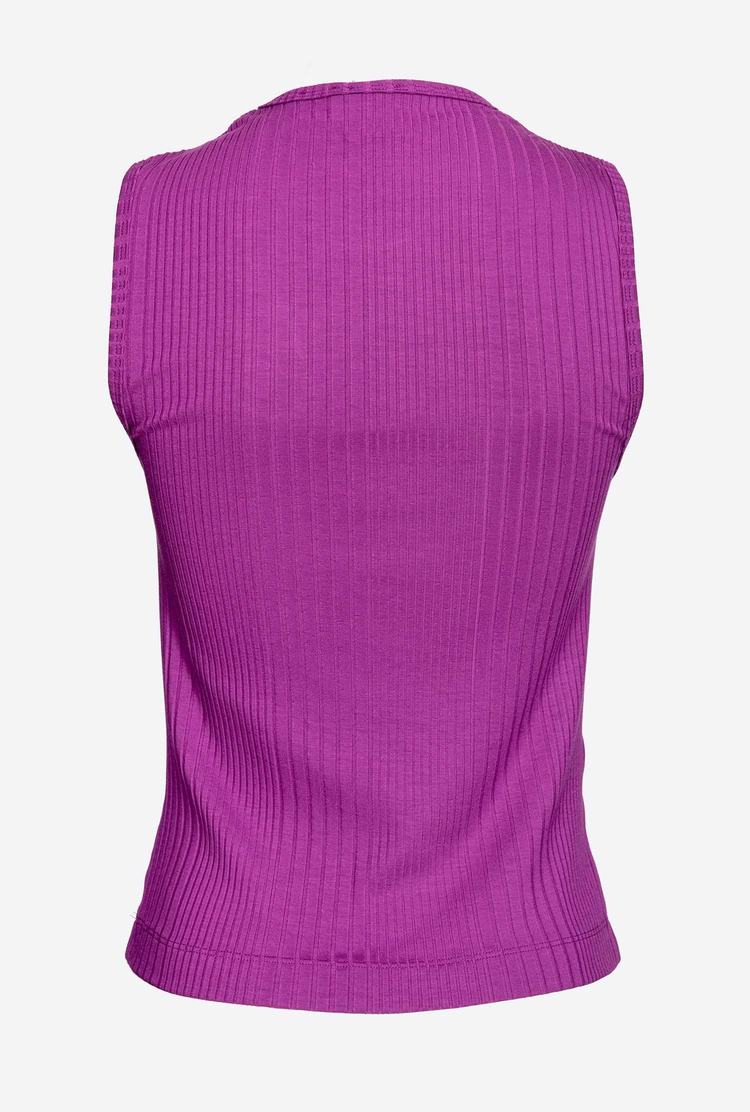 Purple Women's Pinko Cut-out Tanks | Ireland-96483719