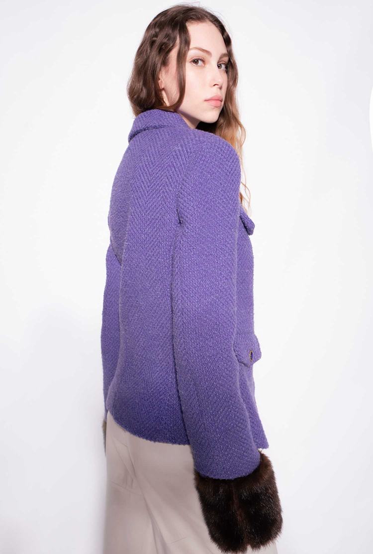 Purple Women's Pinko Faux Fur Jackets | Ireland-86092179