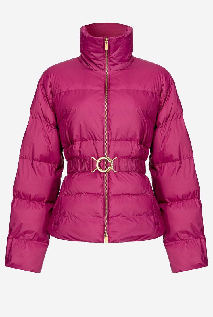 Purple Women's Pinko Short Down Jackets | Ireland-80796319