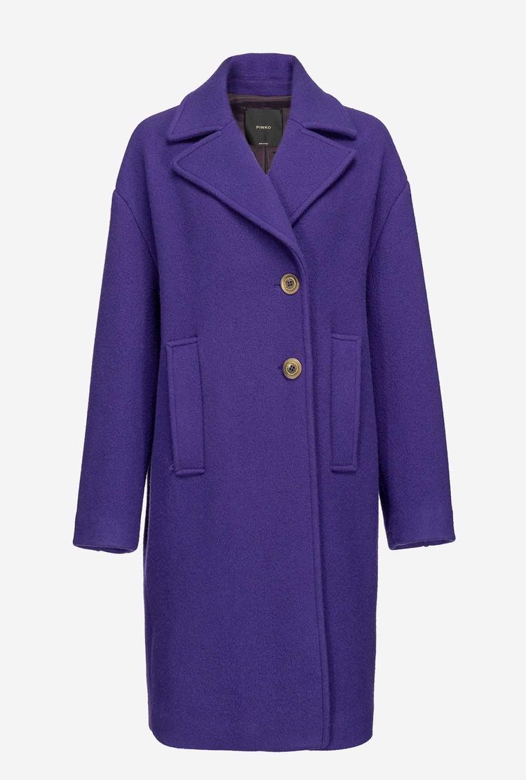 Purple Women's Pinko Washed Cloth Coats | Ireland-07139689