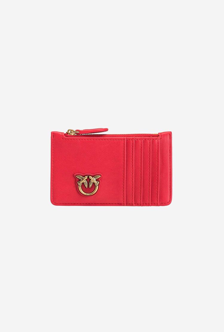 Red Gold Women\'s Pinko Zipped Card Holder Purses | Ireland-63725809