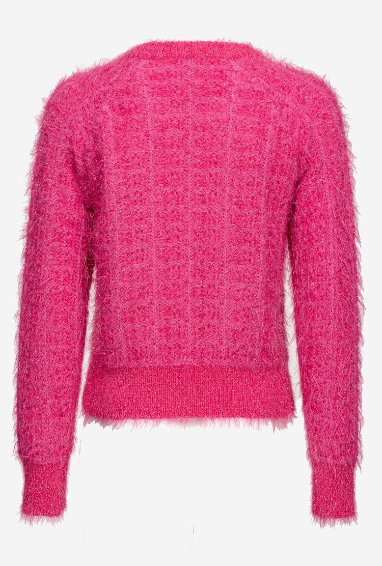 Red Women's Pinko Alpaca Blend Fluffy Pullover | Ireland-51467399