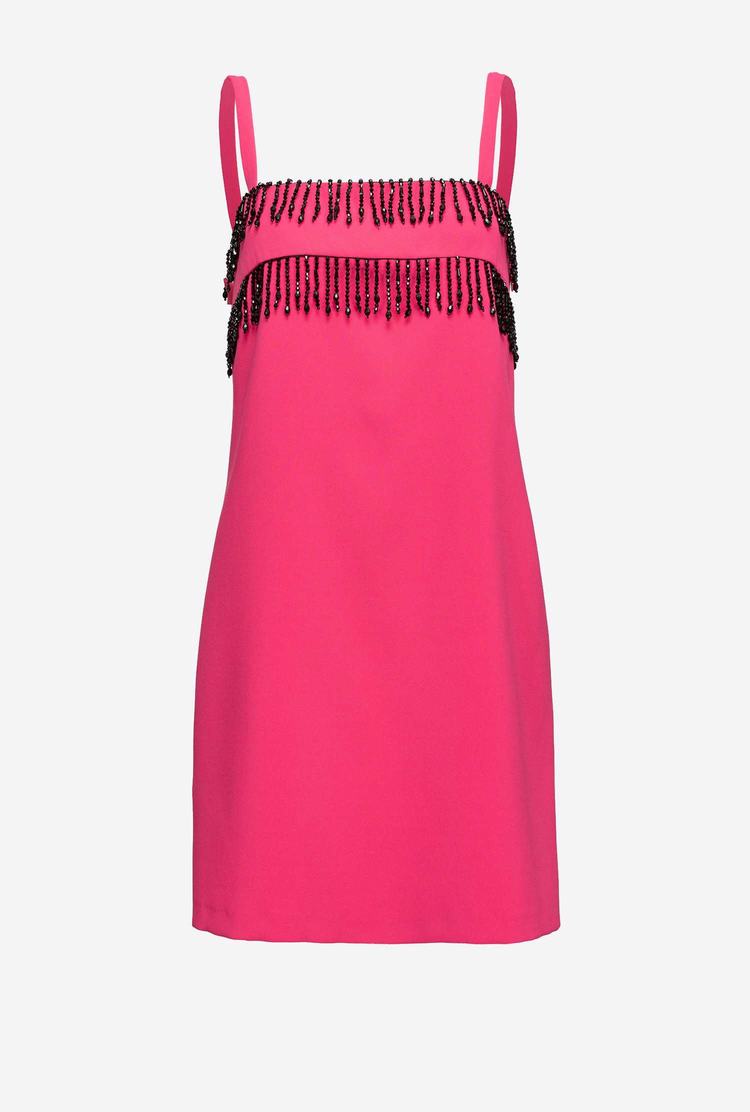 Red Women's Pinko Beads Dress | Ireland-57491839