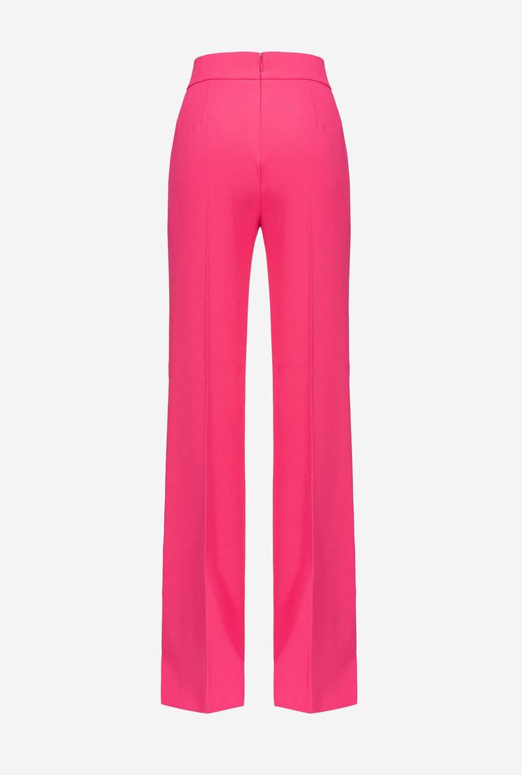 Red Women's Pinko Golden Buttons Pants | Ireland-28154969