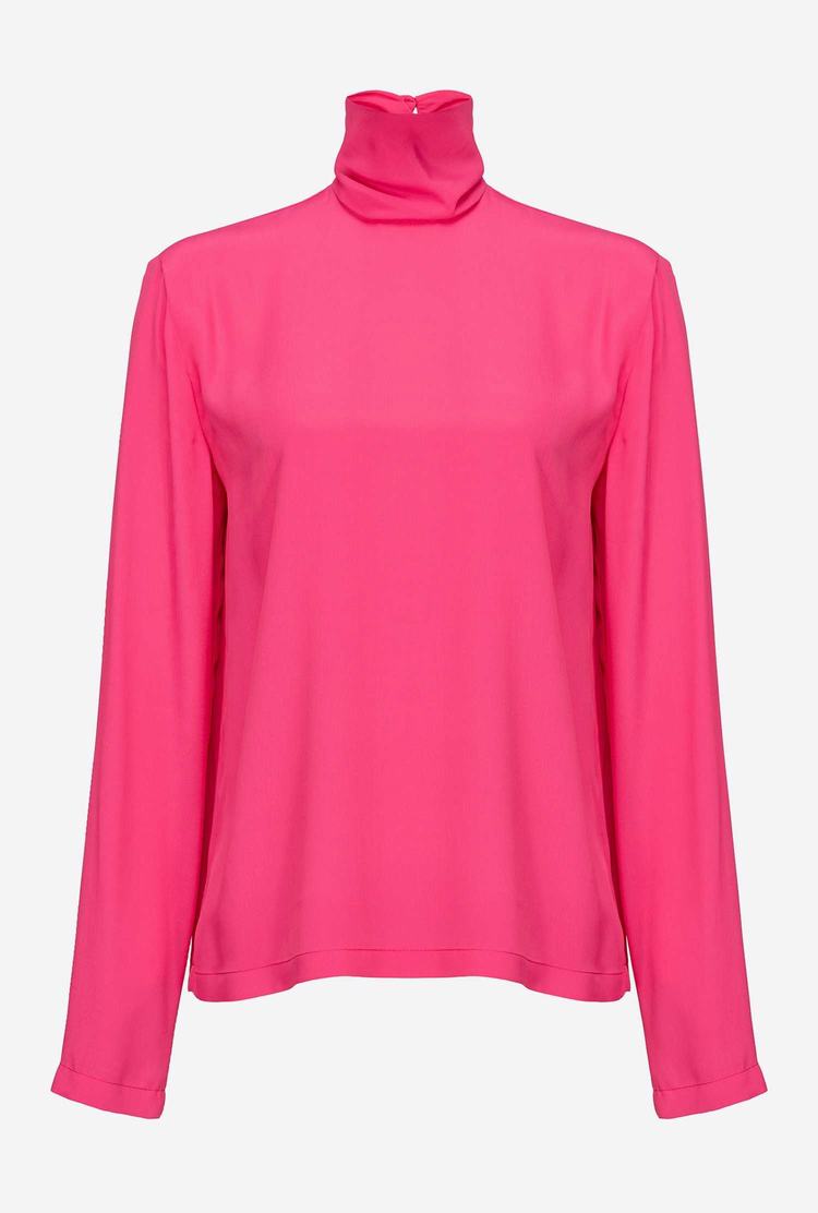 Red Women's Pinko Polo-neck Shirts | Ireland-78216059