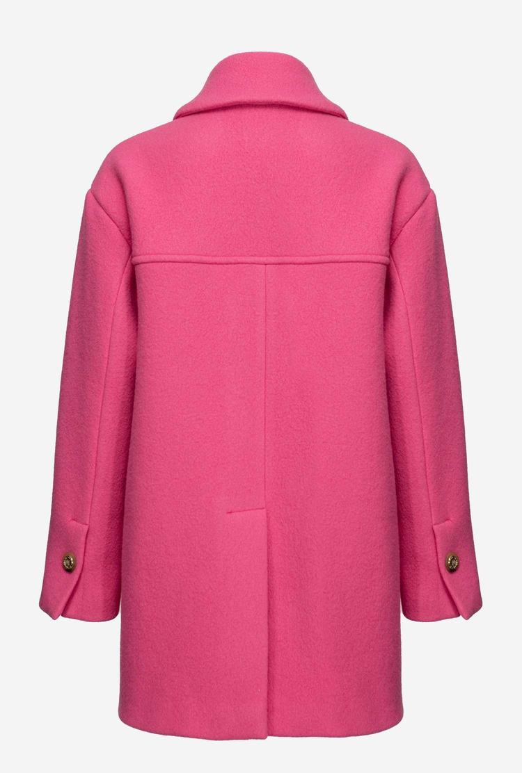 Red Women's Pinko Washed Cloth Coats | Ireland-79215489