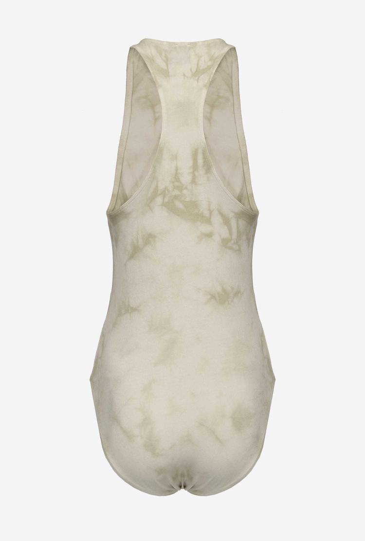 Silver Women's Pinko Tie-dye Jersey Bodysuit | Ireland-25673189