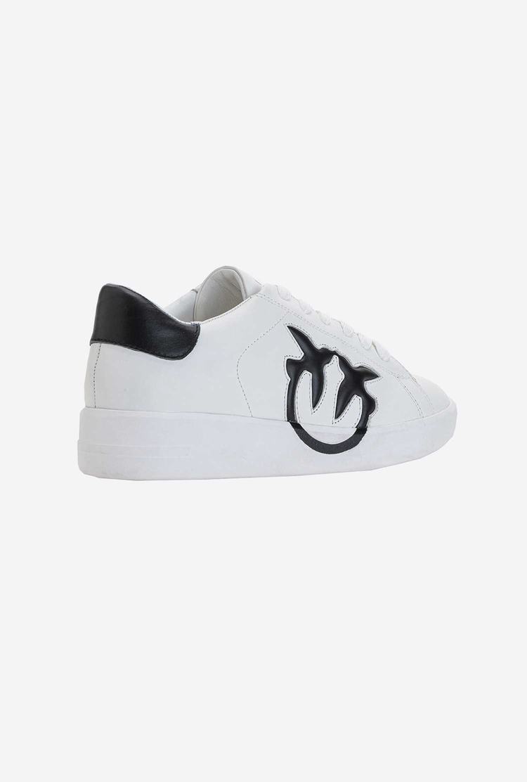 White/Black Women's Pinko New Sneakers | Ireland-87910259