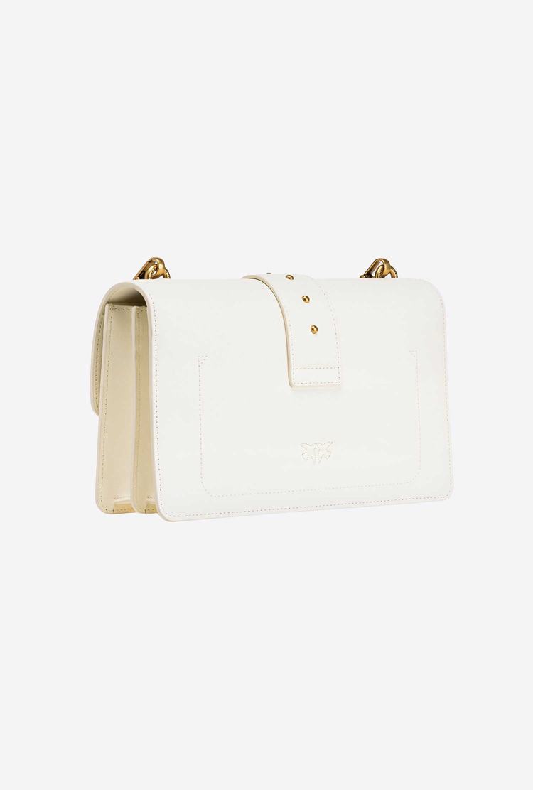 White Gold Women's Pinko Classic Love Bag Icon Simply Crossbody Bags | Ireland-92536489