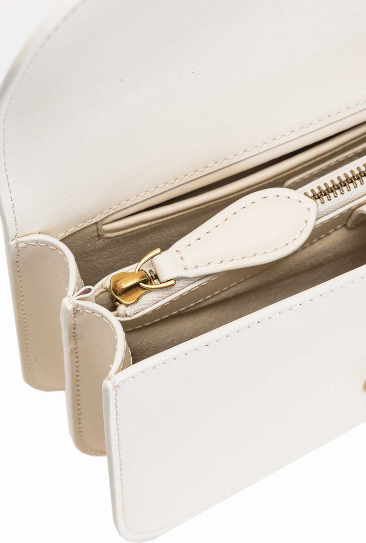 White Gold Women's Pinko Love Bag Bell Simply Crossbody Bags | Ireland-65431879