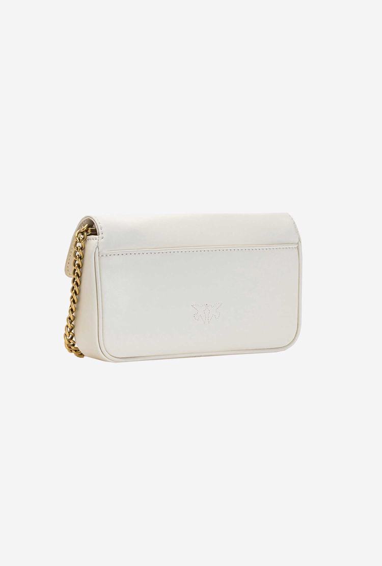 White Gold Women's Pinko Pocket Love Bag Simply Crossbody Bags | Ireland-07846259