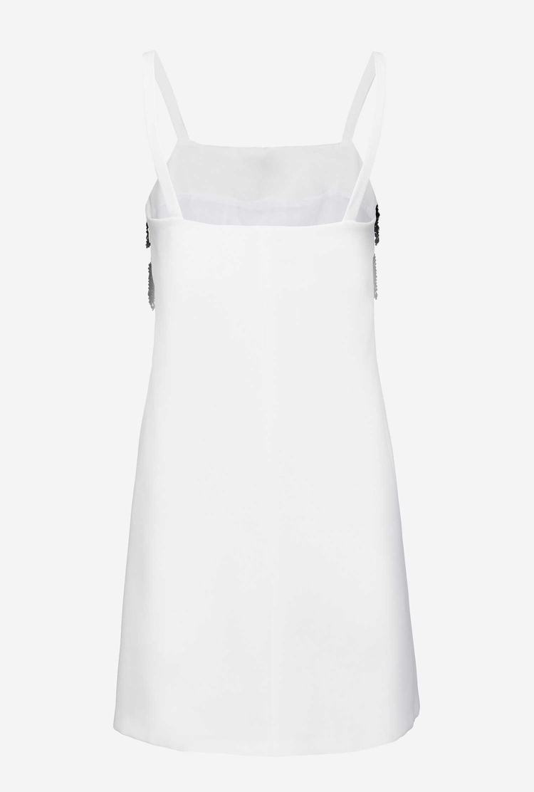 White Women's Pinko Beads Dress | Ireland-05463299