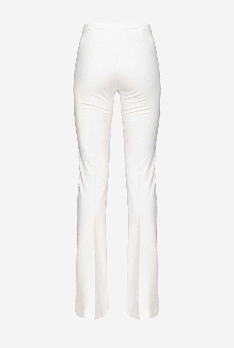 White Women's Pinko Buttons Pants | Ireland-07684519