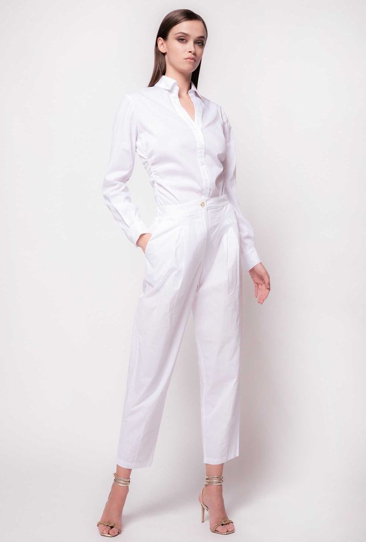 White Women's Pinko Darts Pants | Ireland-71230969