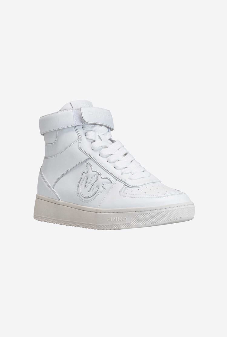 White Women's Pinko High-top Sneakers | Ireland-35926709