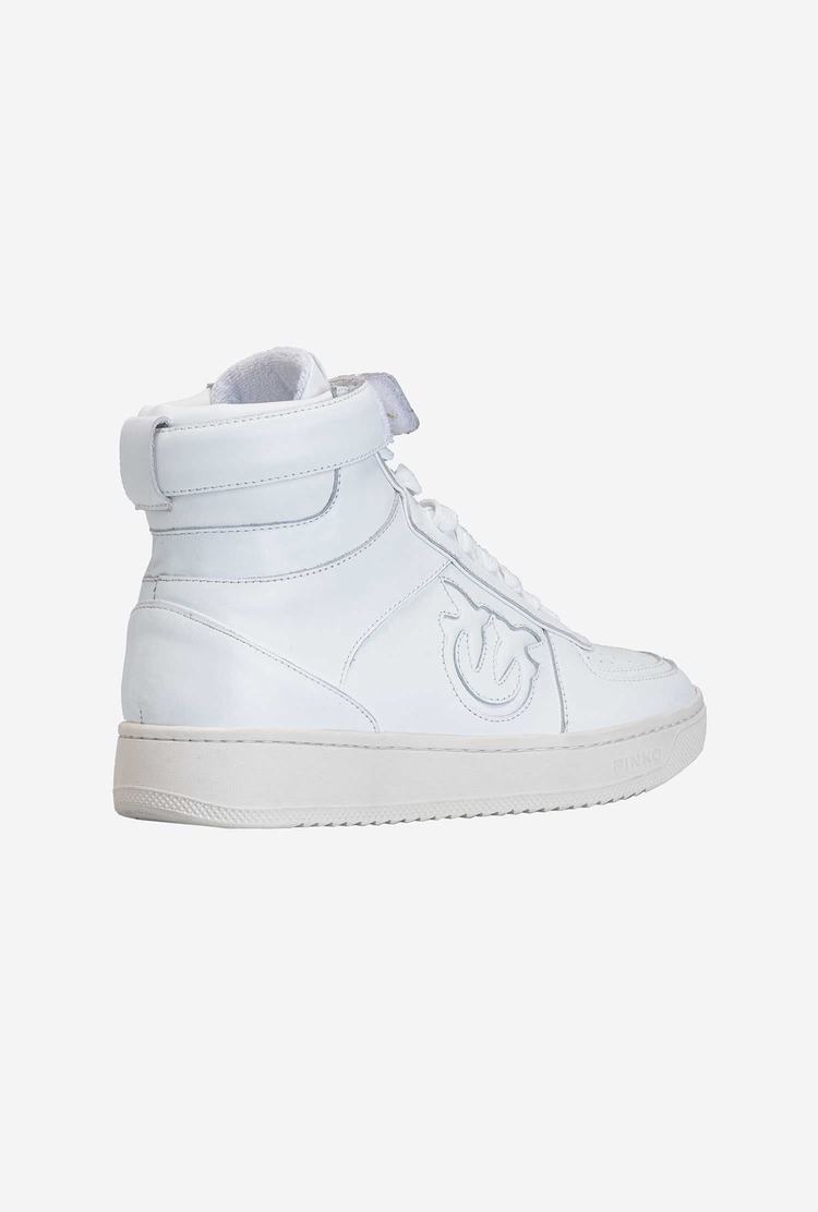 White Women's Pinko High-top Sneakers | Ireland-35926709