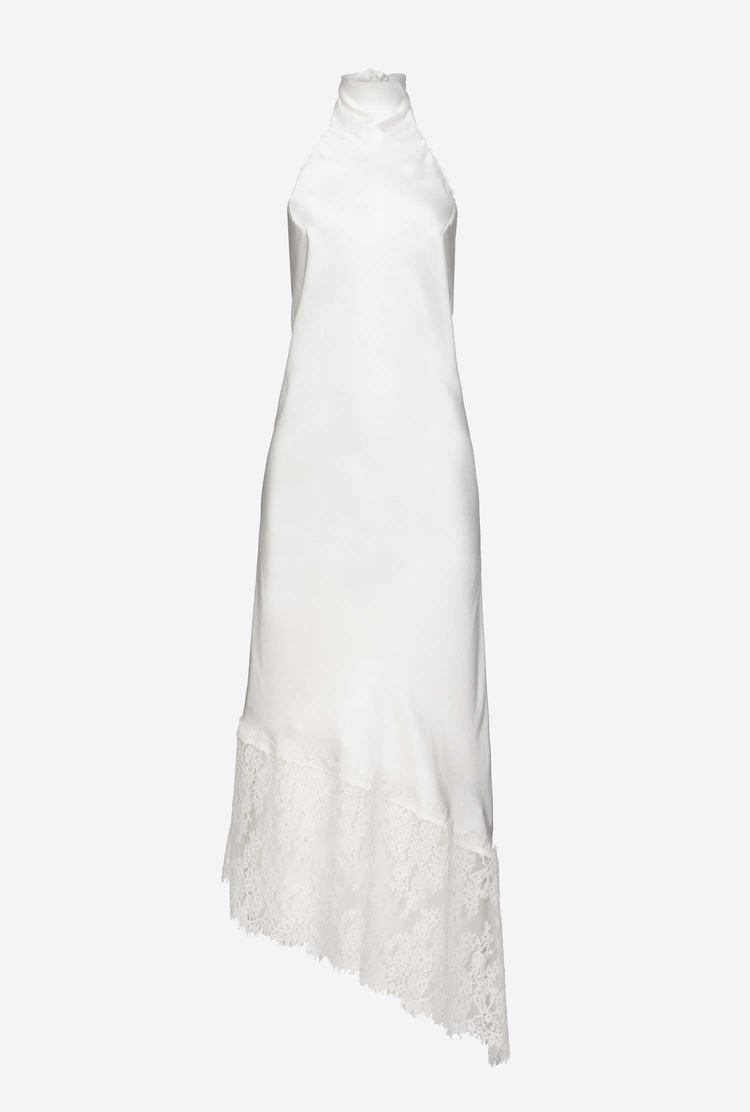 White Women's Pinko Lace Dress | Ireland-31750469