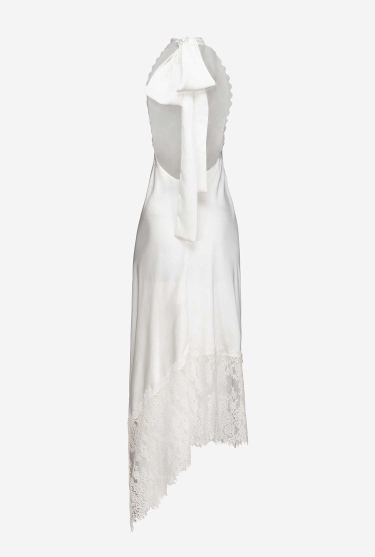 White Women's Pinko Lace Dress | Ireland-31750469