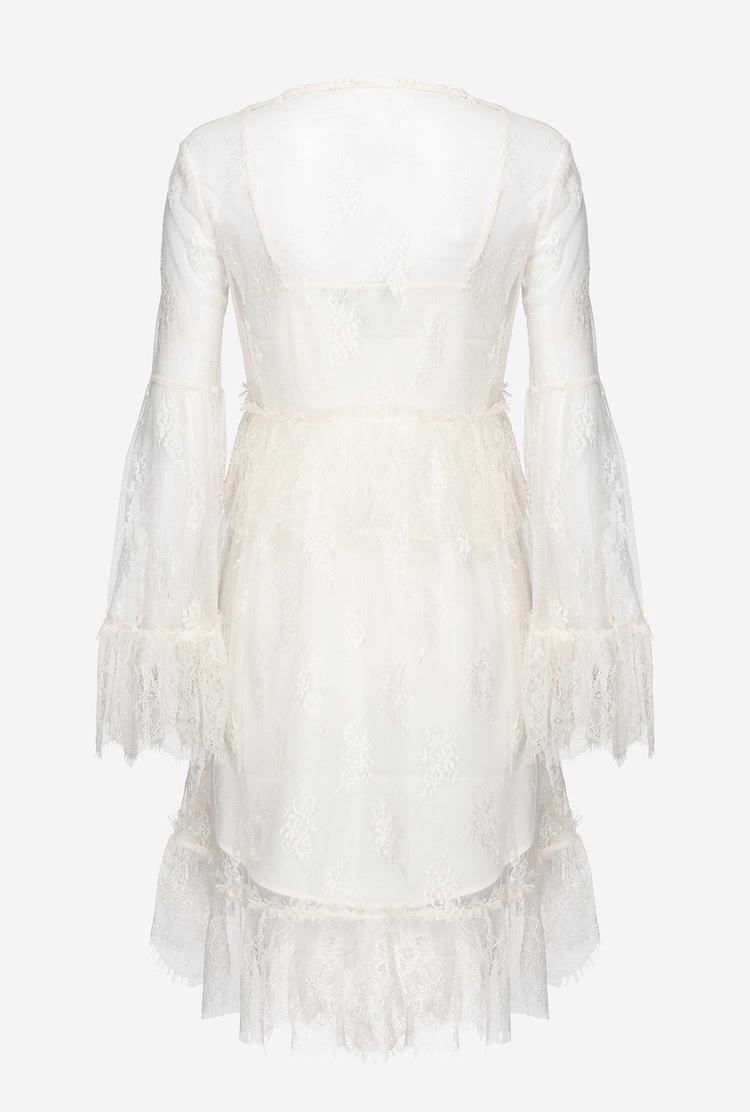 White Women's Pinko Lace Dress | Ireland-54897169