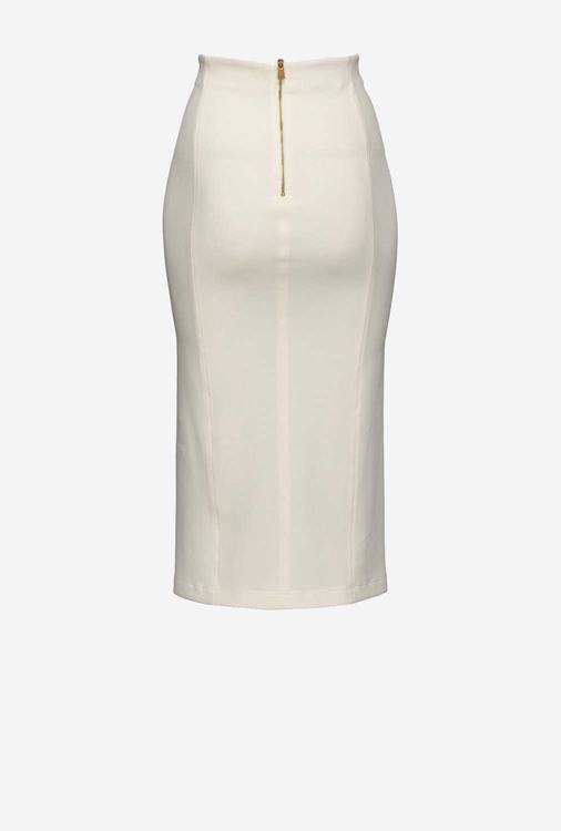 White Women's Pinko Slit Skirts | Ireland-18392759