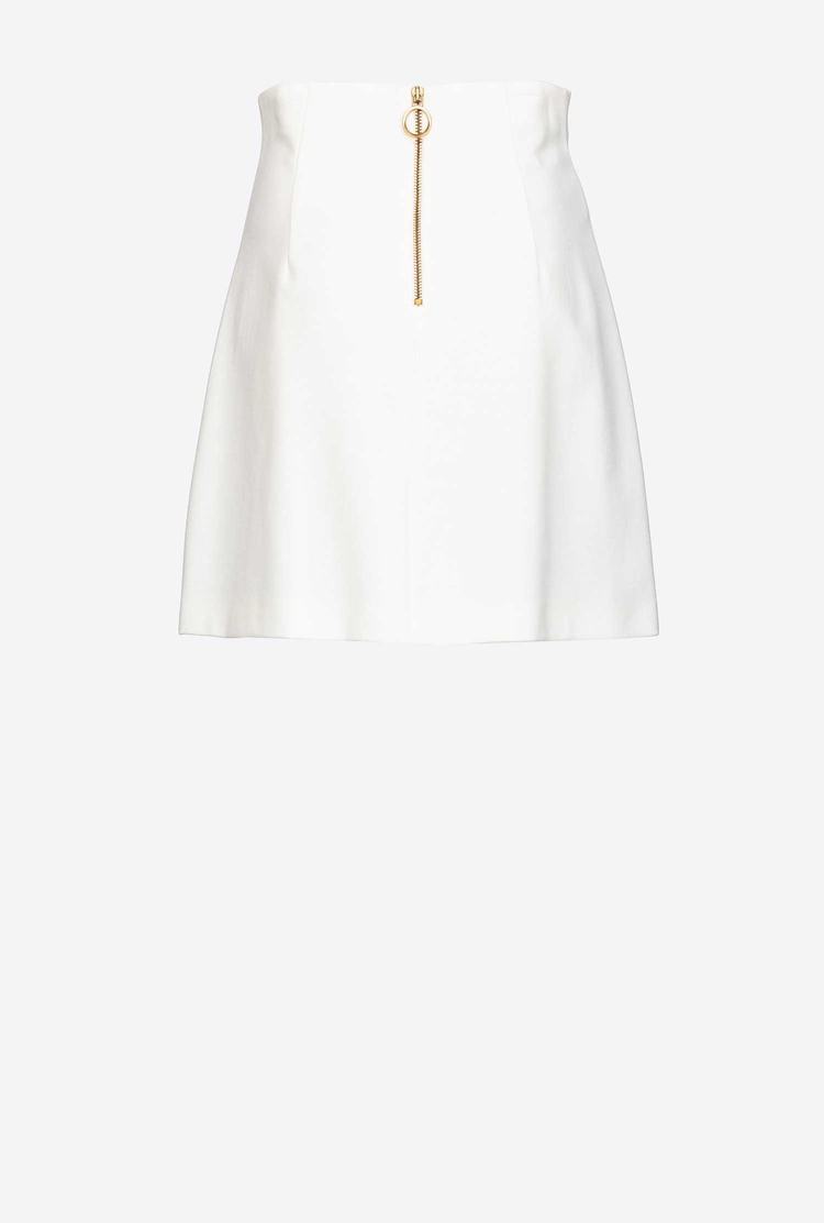 White Women's Pinko Slit Skirts | Ireland-56832109