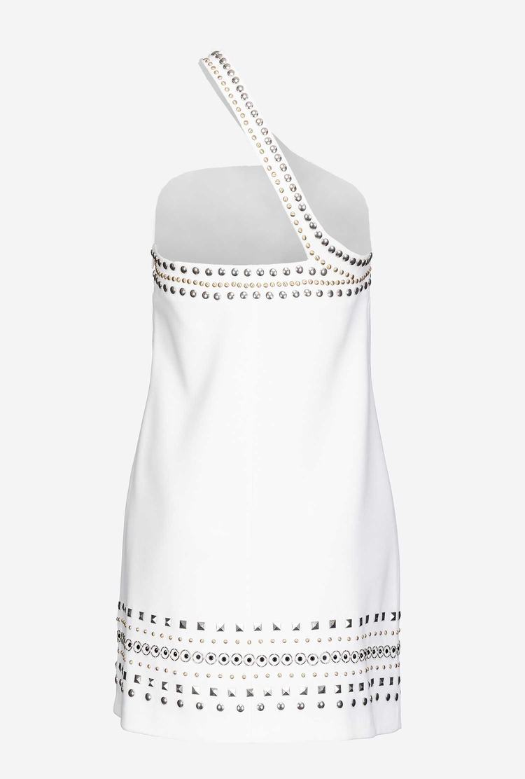 White Women's Pinko Studs Dress | Ireland-35042919