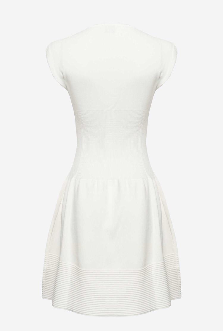 White Women's Pinko Zip Dress | Ireland-64950819