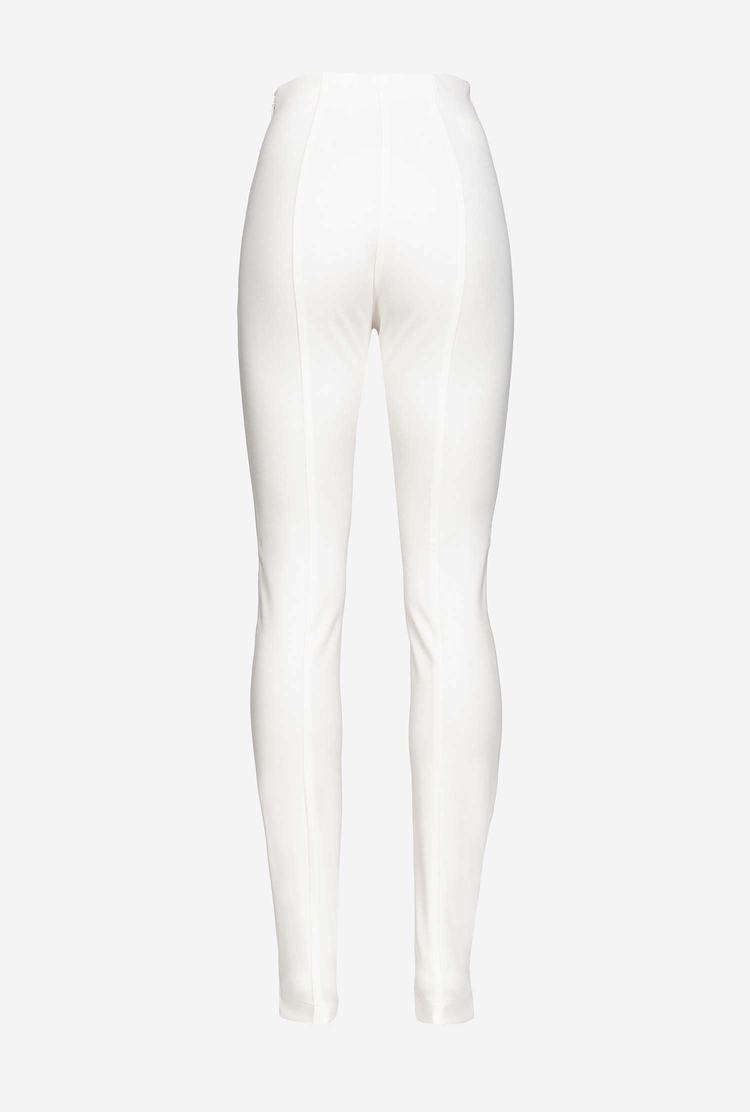 White Women's Pinko Zip Pants | Ireland-03541969