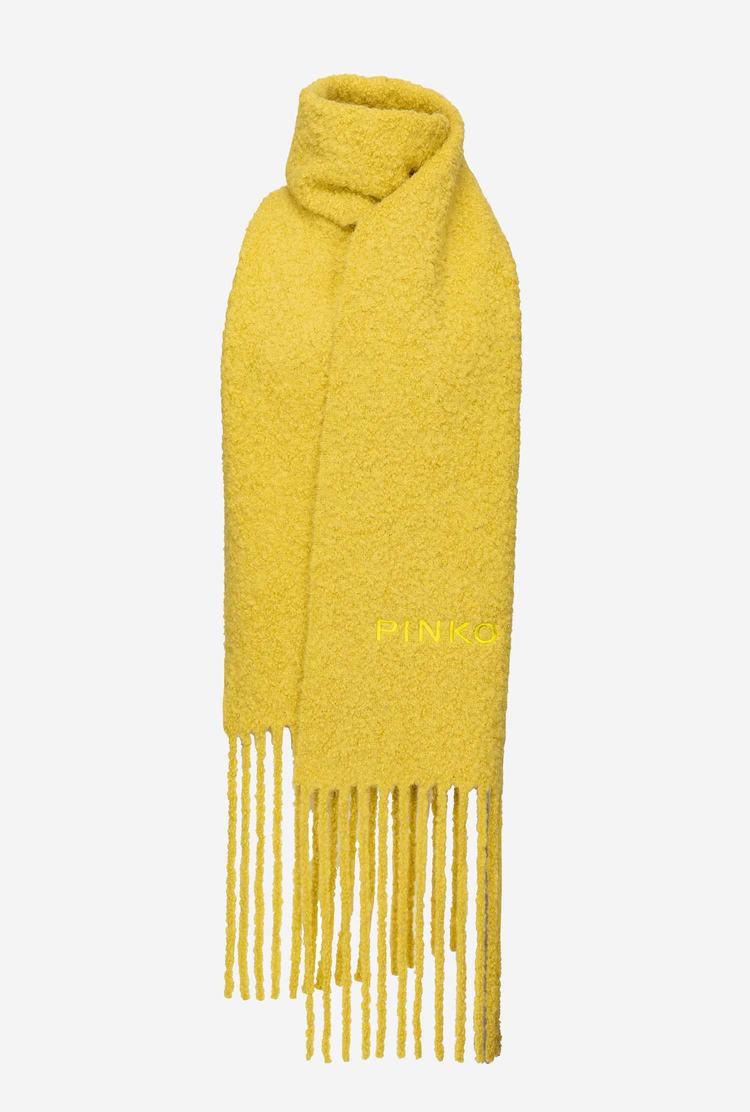 Yellow Women\'s Pinko Fringing Scarves | Ireland-71806439