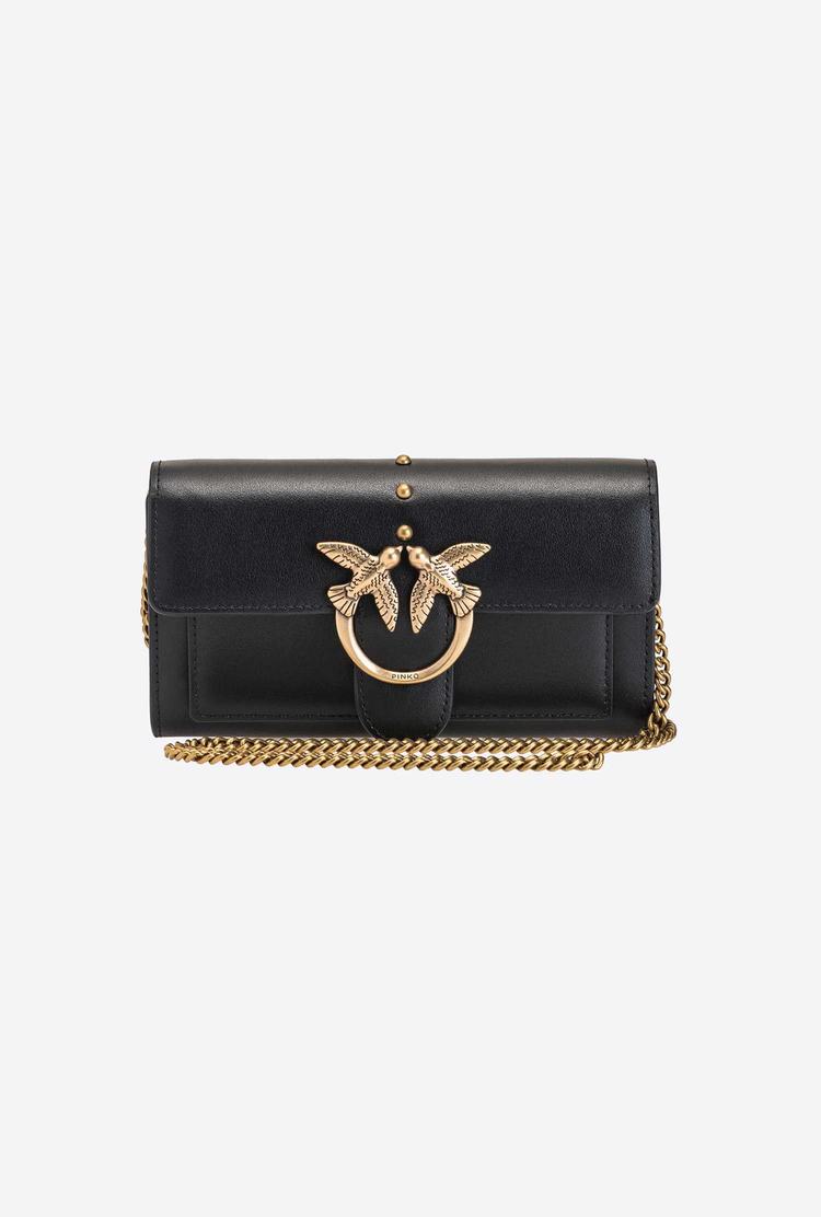 Black Gold Women's Pinko Love Bag Simply Wallets | Ireland-20864959