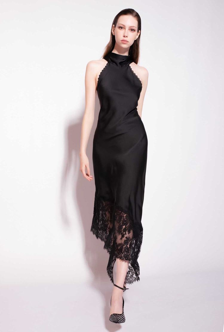 Black Women's Pinko Lace Dress | Ireland-36195849