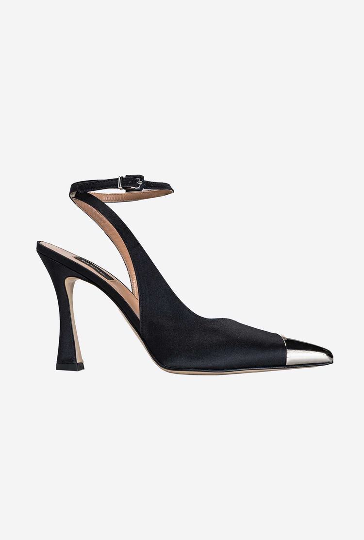 Black Women's Pinko Metal Toe Heels | Ireland-25714369