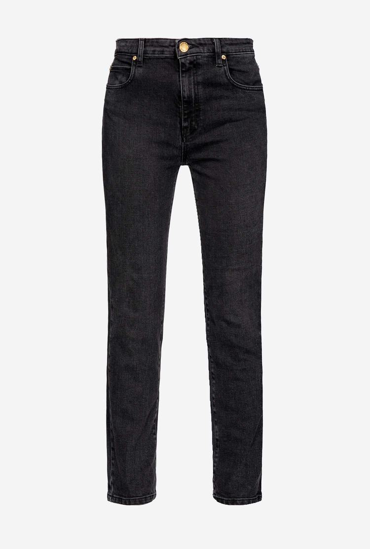 Black Women's Pinko Skinny Black Denim Jeans | Ireland-01234799